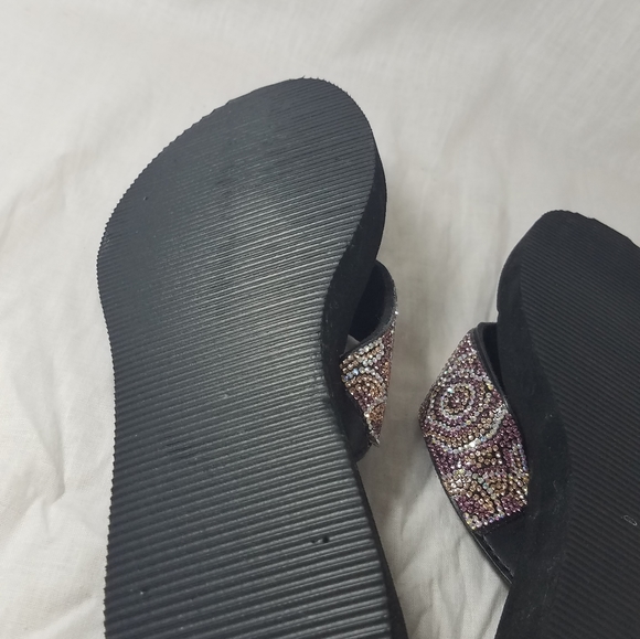 Capelli New York Rhinestone Flip Flop Sandle Shoes - Picture 5 of 6